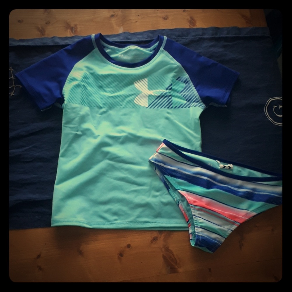 Size 10 Under Armor 2 peice swim suit